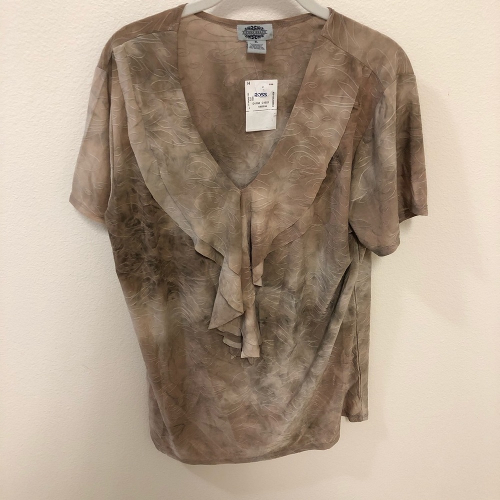 Brown ruffle from top Size XL